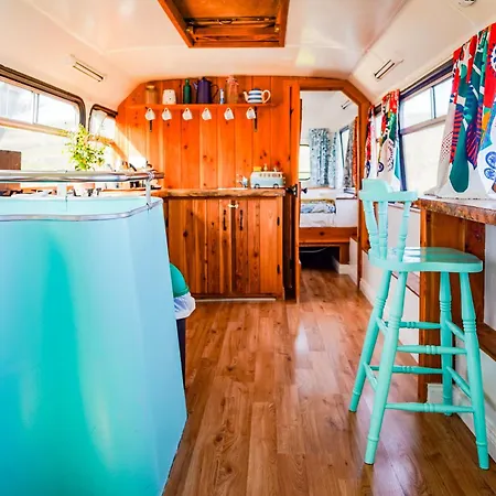 Double Decker Bus At Valentia Island Escape Camping *