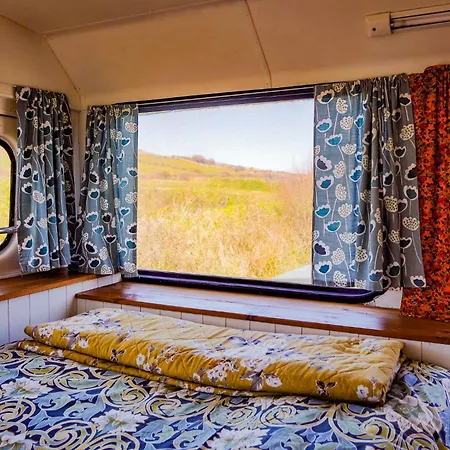 Camping Double Decker Bus At Valentia Island Escape *