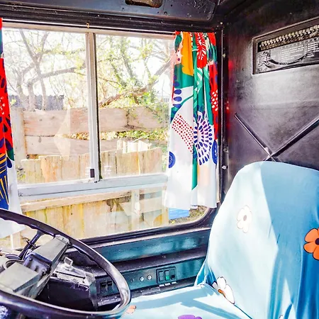 Camping Double Decker Bus At Valentia Island Escape *